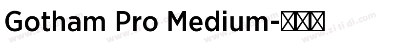 Gotham Pro Medium字体转换